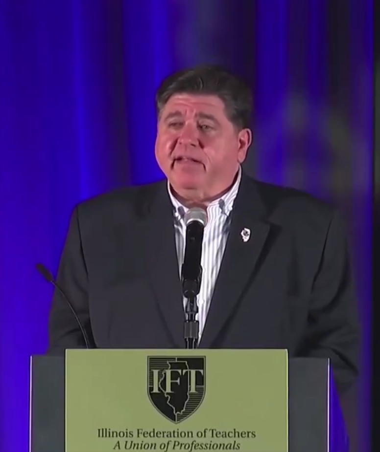 Imagen de JB Pritzker Gobernador de Illinois nos dice Donald Trump y sus lamebotas han derribado el departamento de Educación!!. Ellos criminalizan a los educuadores que apoyan a los chicos LGBT, libros son baneados y estan borrando nuestra historia. Termina diciendo perdon por sonar grosero pero qué Donald Trump y sus secuaces se vayan al carajo. 